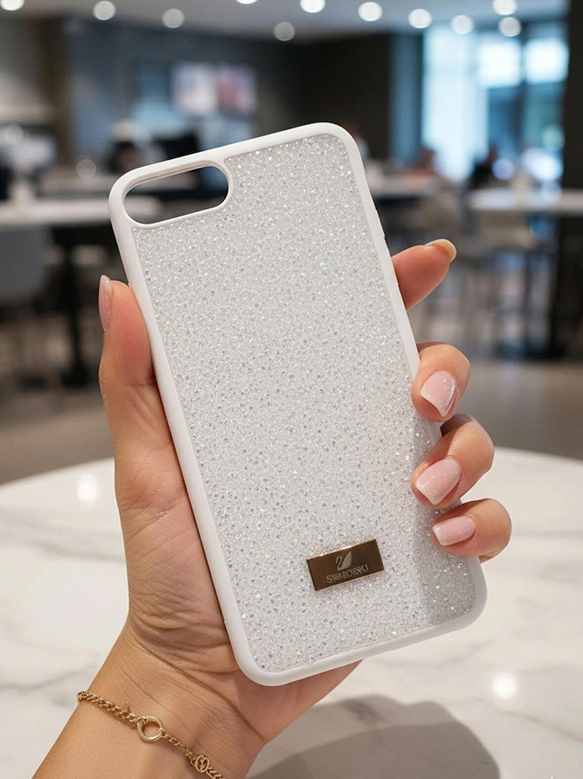 iPhone (7 Plus/8 Plus) uyumlu Lüks Taşlı Kılıf