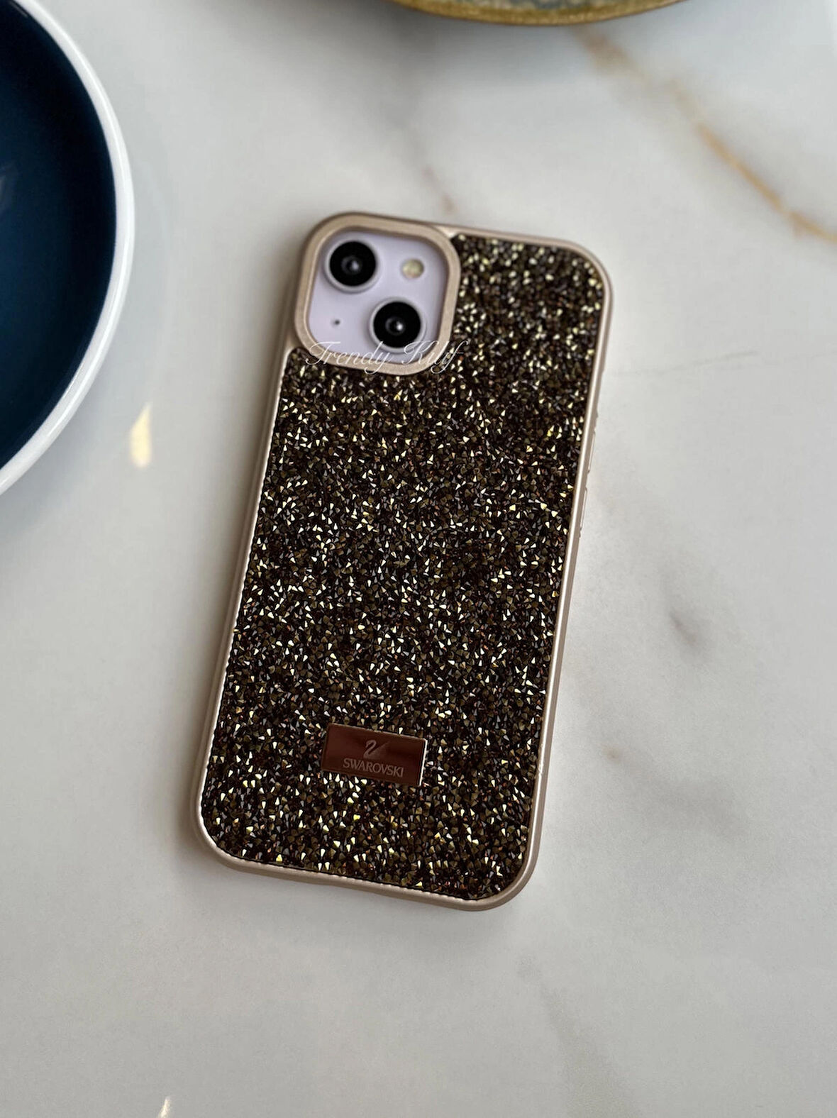 iPhone (15) uyumlu Lüks Taşlı Kılıf