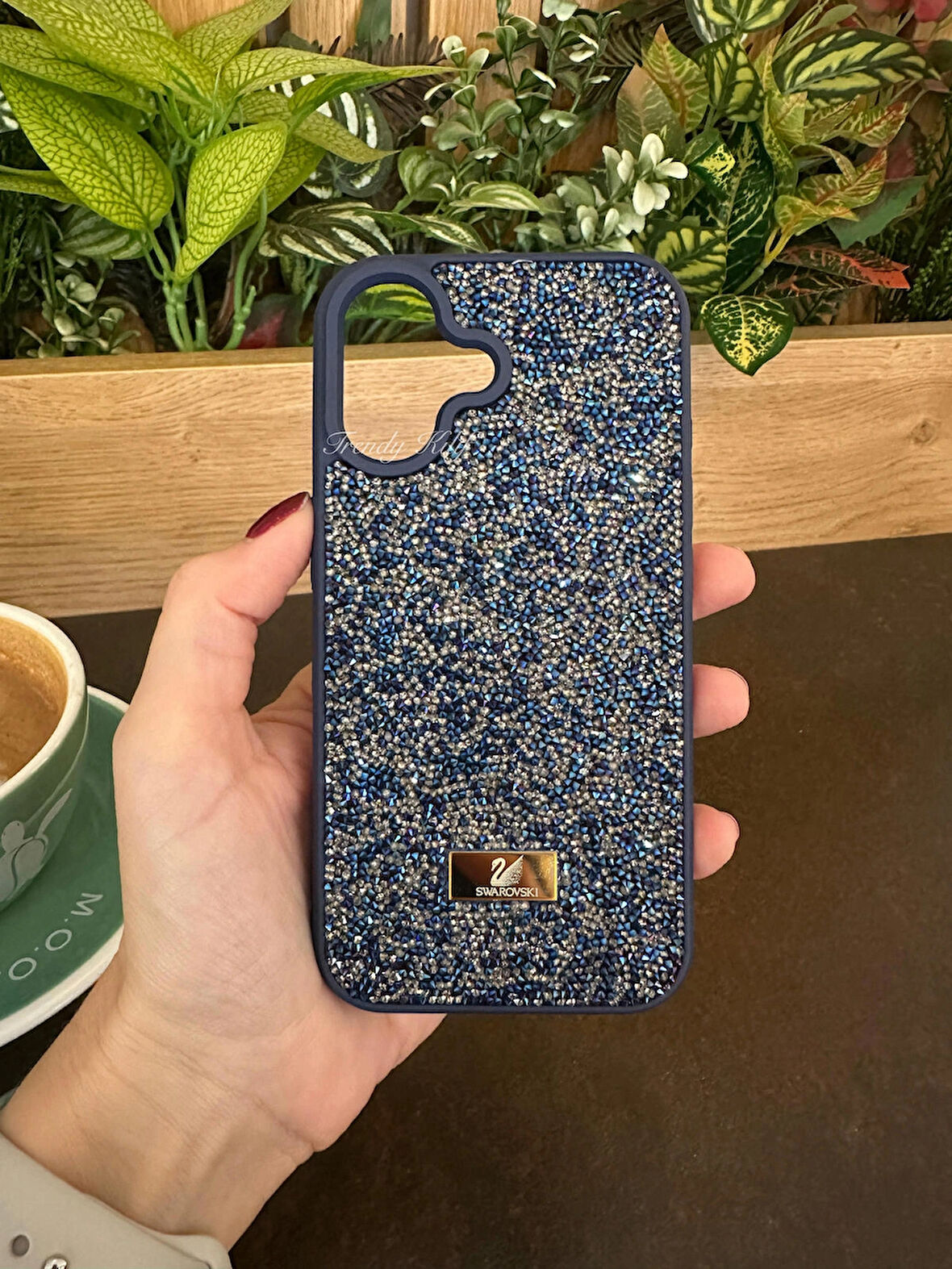 iPhone (16) uyumlu Lüks Taşlı Kılıf