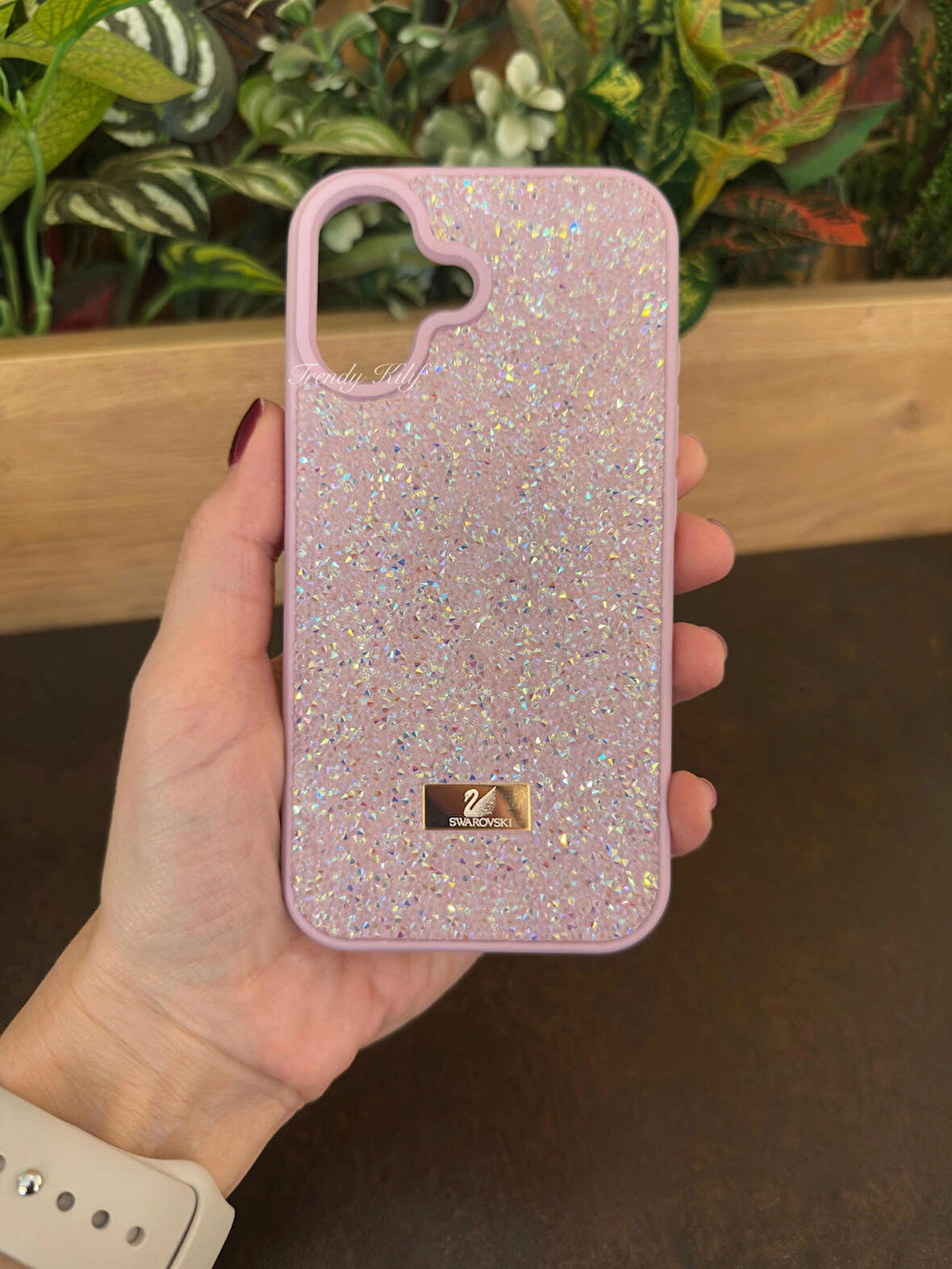 iPhone (16) uyumlu Lüks Taşlı Kılıf