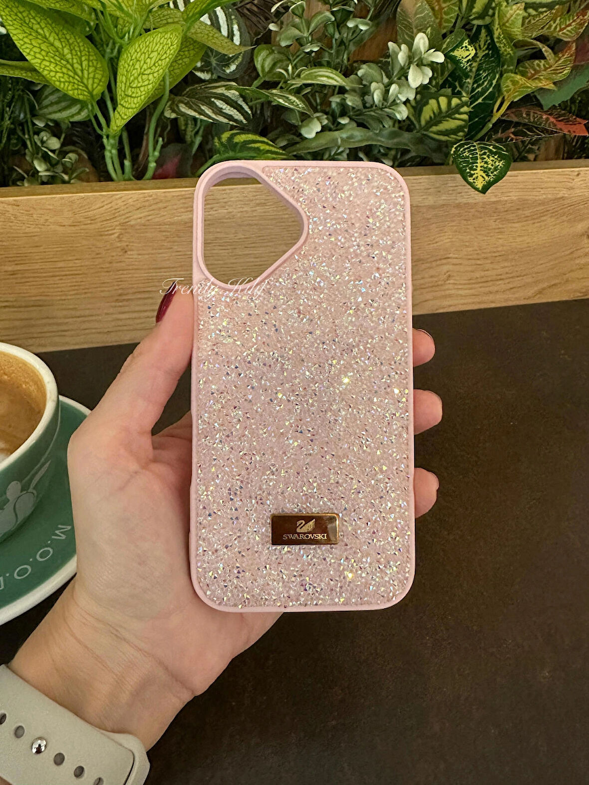 iPhone (16) uyumlu Lüks Taşlı Kılıf