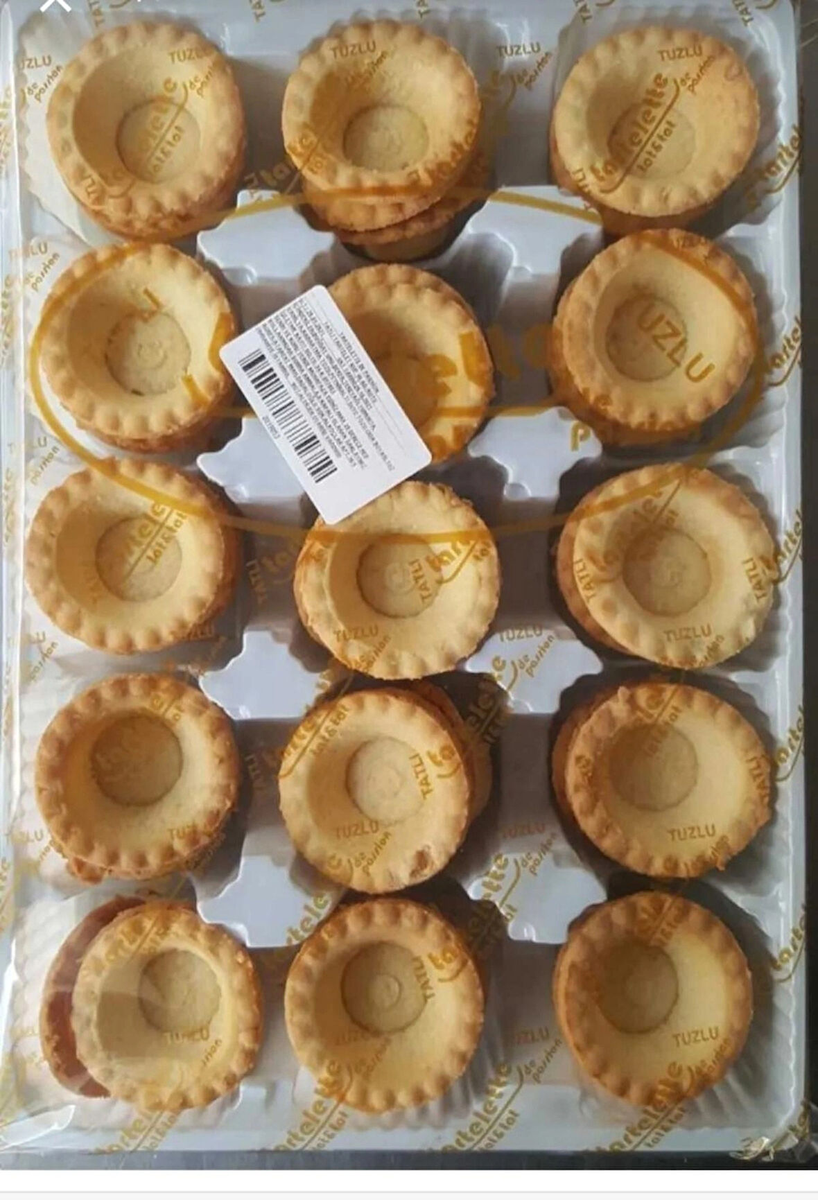 PAPATYA TATLI TARTOLET 4.5 CM 50 ADET 