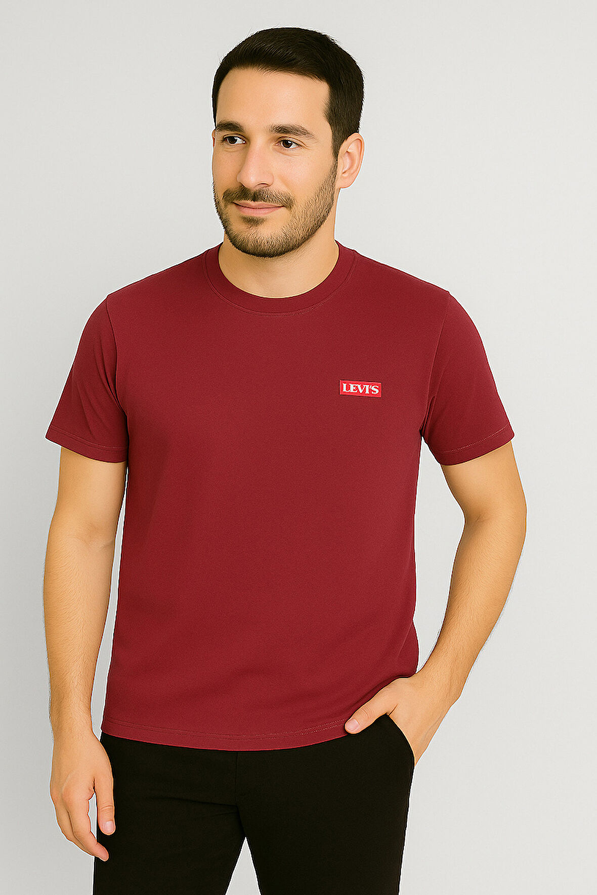 TREND KAPINDA LEVI’S ERKEK BORDO TİŞÖRT -SÜPREM KUMAŞ
