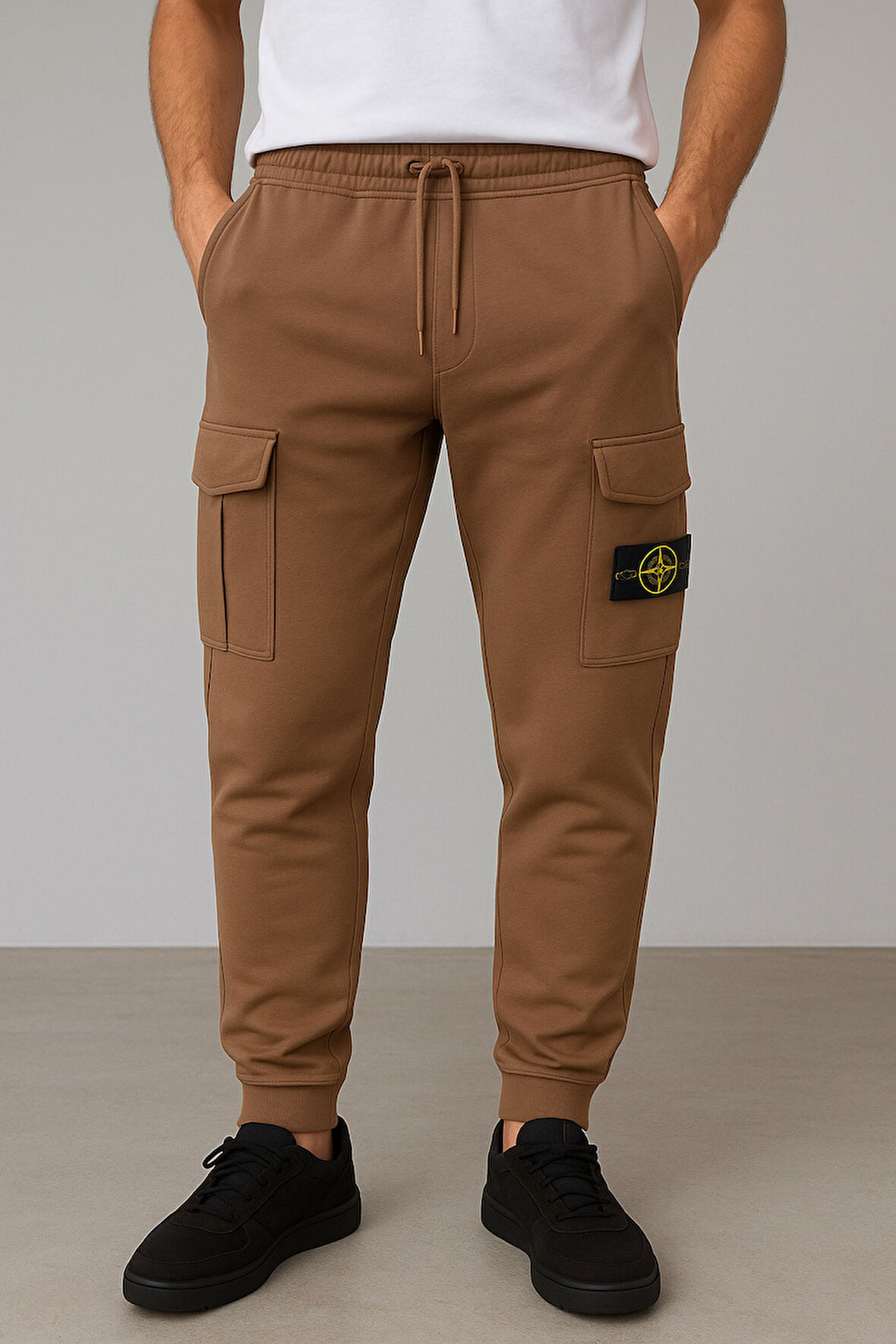 TREND KAPINDA STONE ISLAND EŞOFMAN ALTI KAHVERENGİ