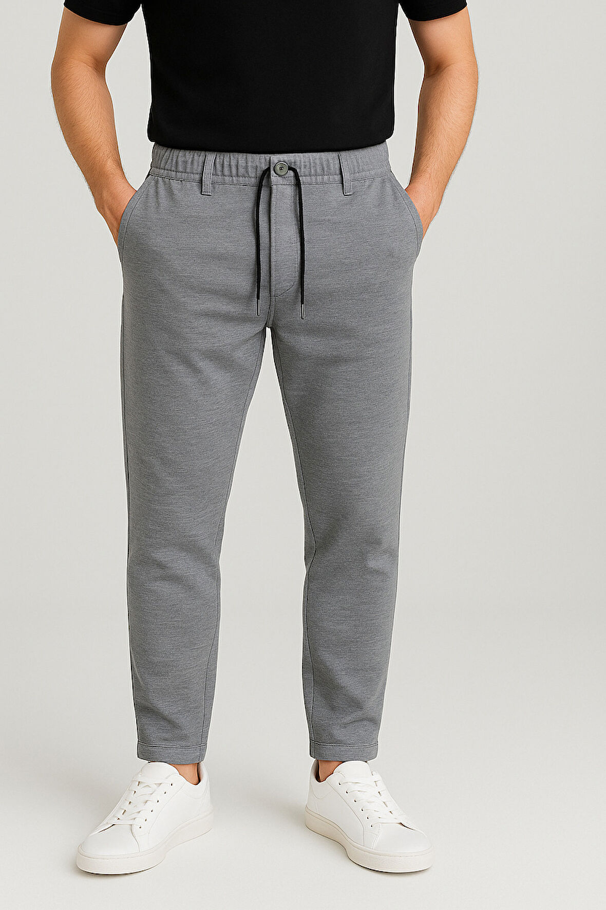TREND KAPINDA ZARA KUMAŞ PANTALON KOYU GRİ