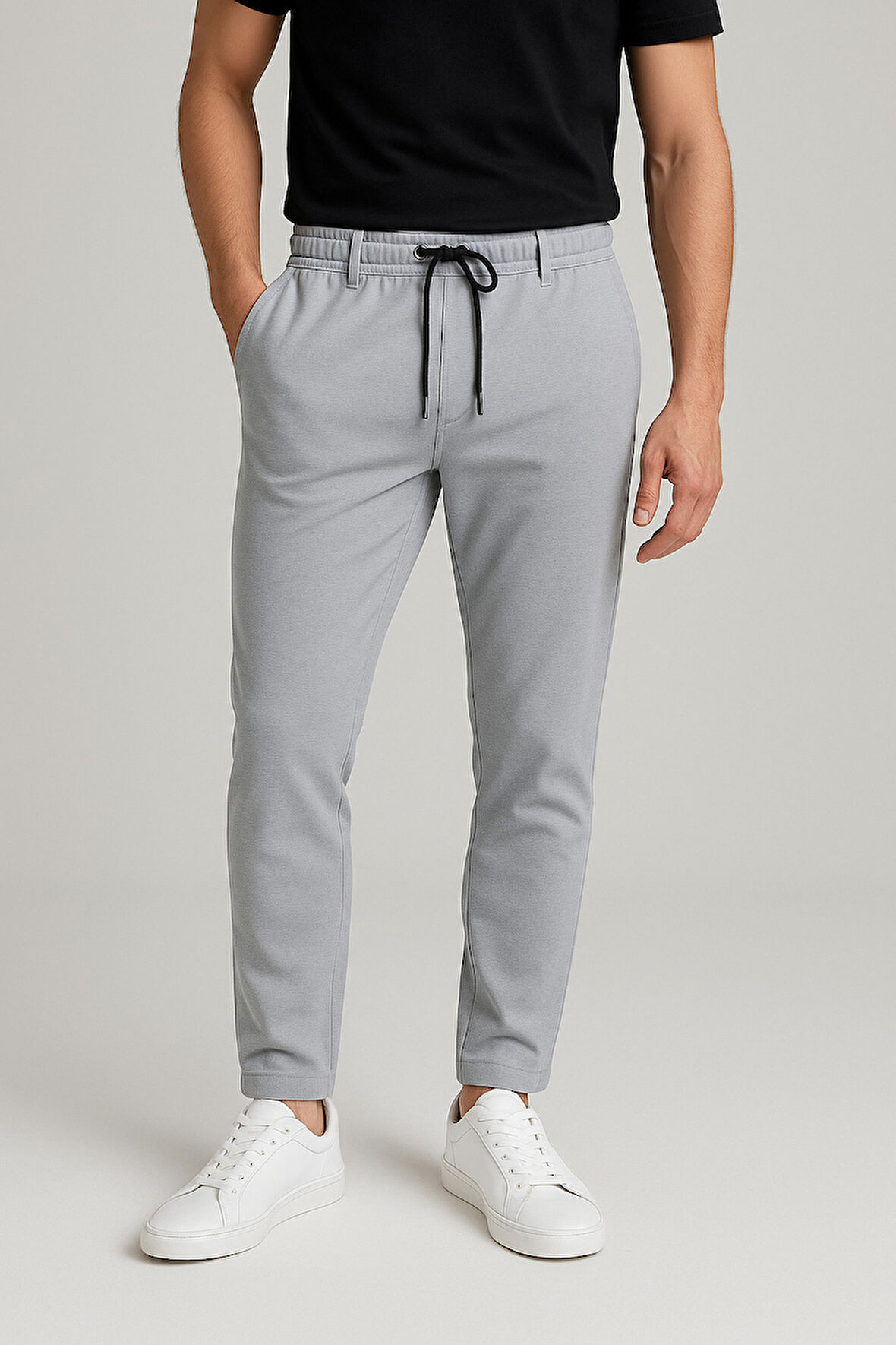 TREND KAPINDA ZARA KUMAŞ PANTALON AÇIK GRİ