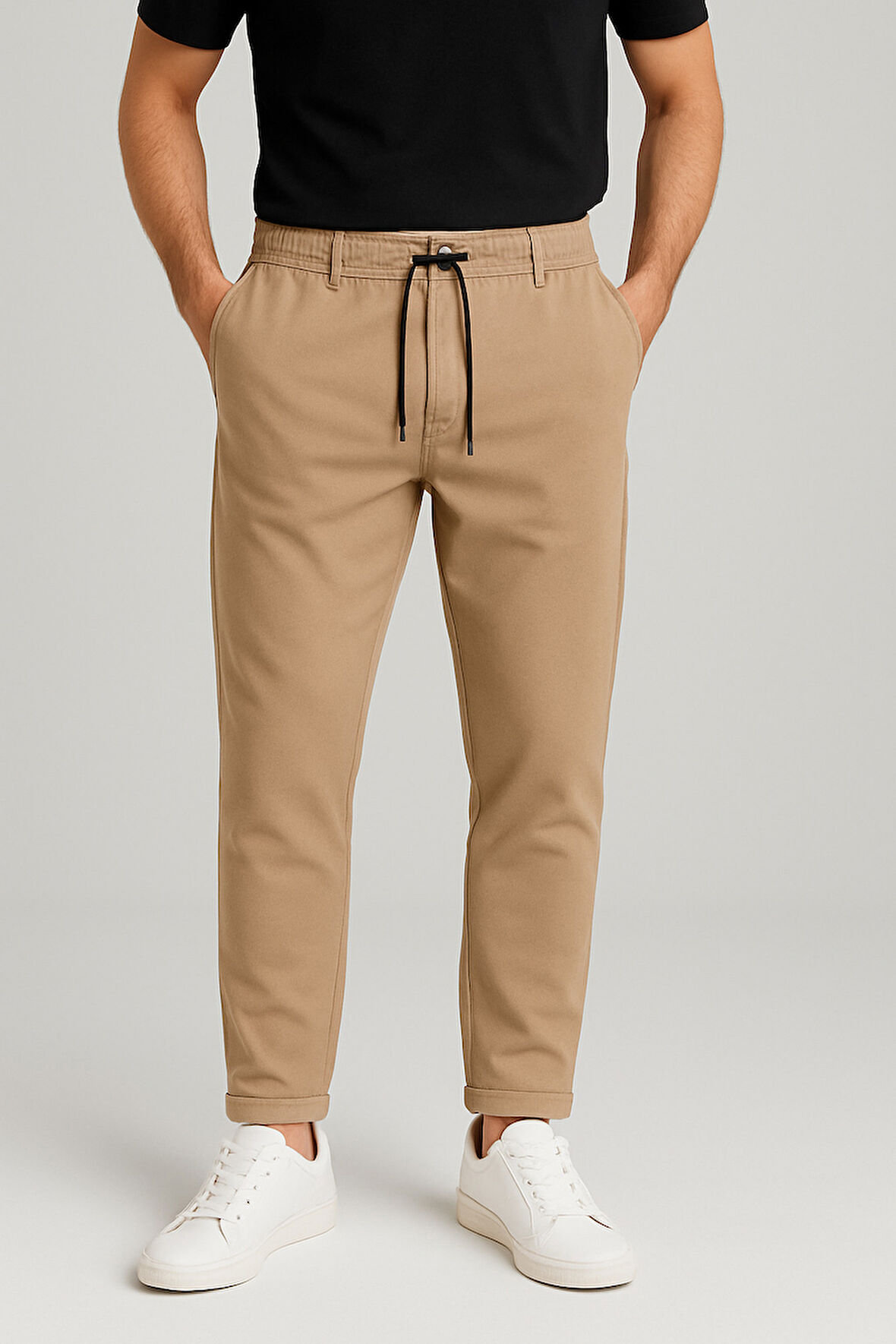 TREND KAPINDA ZARA KUMAŞ PANTALON BEJ