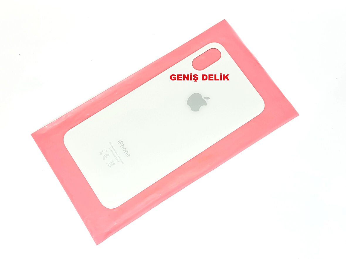 iPhone X Arka Pil Batarya Kapağı (CAM) BEYAZ