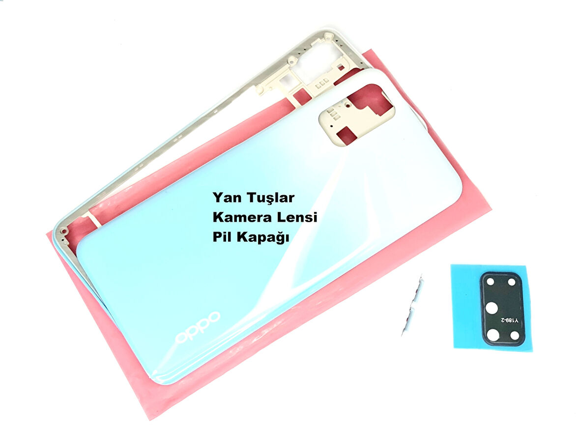 Oppo A72 kasa Arka Pil Batarya Kapağı BEYAZ