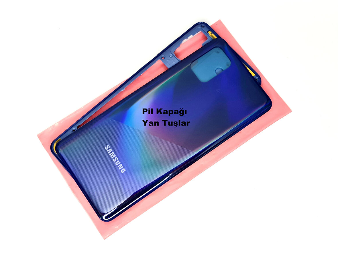 Samsung Galaxy A31 A315 Kasa Arka Pil Batarya Kapağı MAVİ