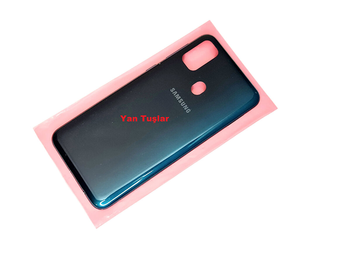 Samsung Galaxy M30S KASA Arka Pil Batarya Kapağı Yeşil