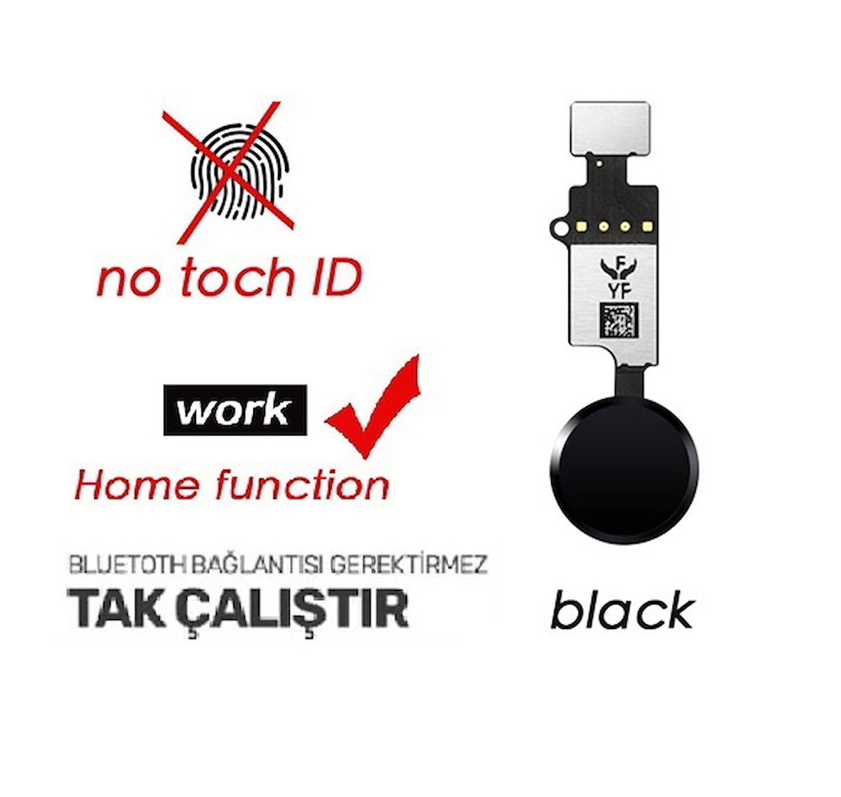 iPhone 8 Home Tuşu (SİYAH)