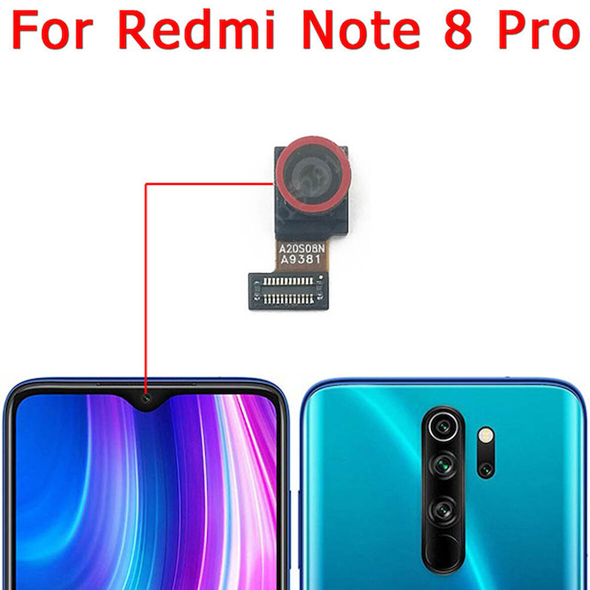 Xiaomi Redmi NOTE 8 PRO ORJ Ön Kamera