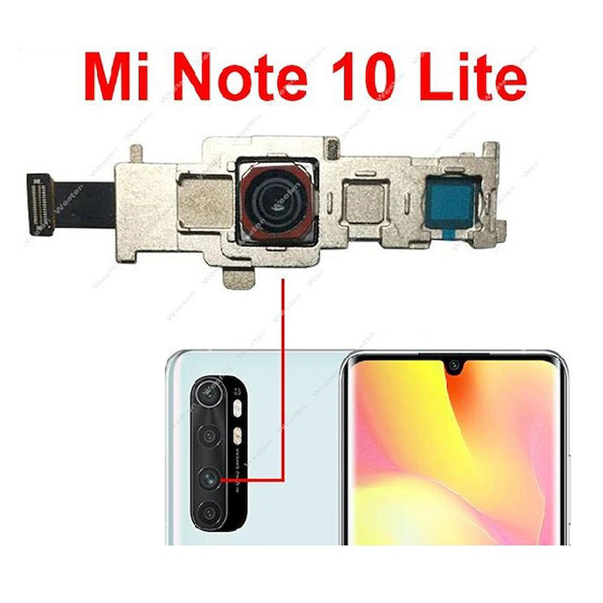 Xiaomi Mİ NOTE 10 Lite Arka Kamera Orj