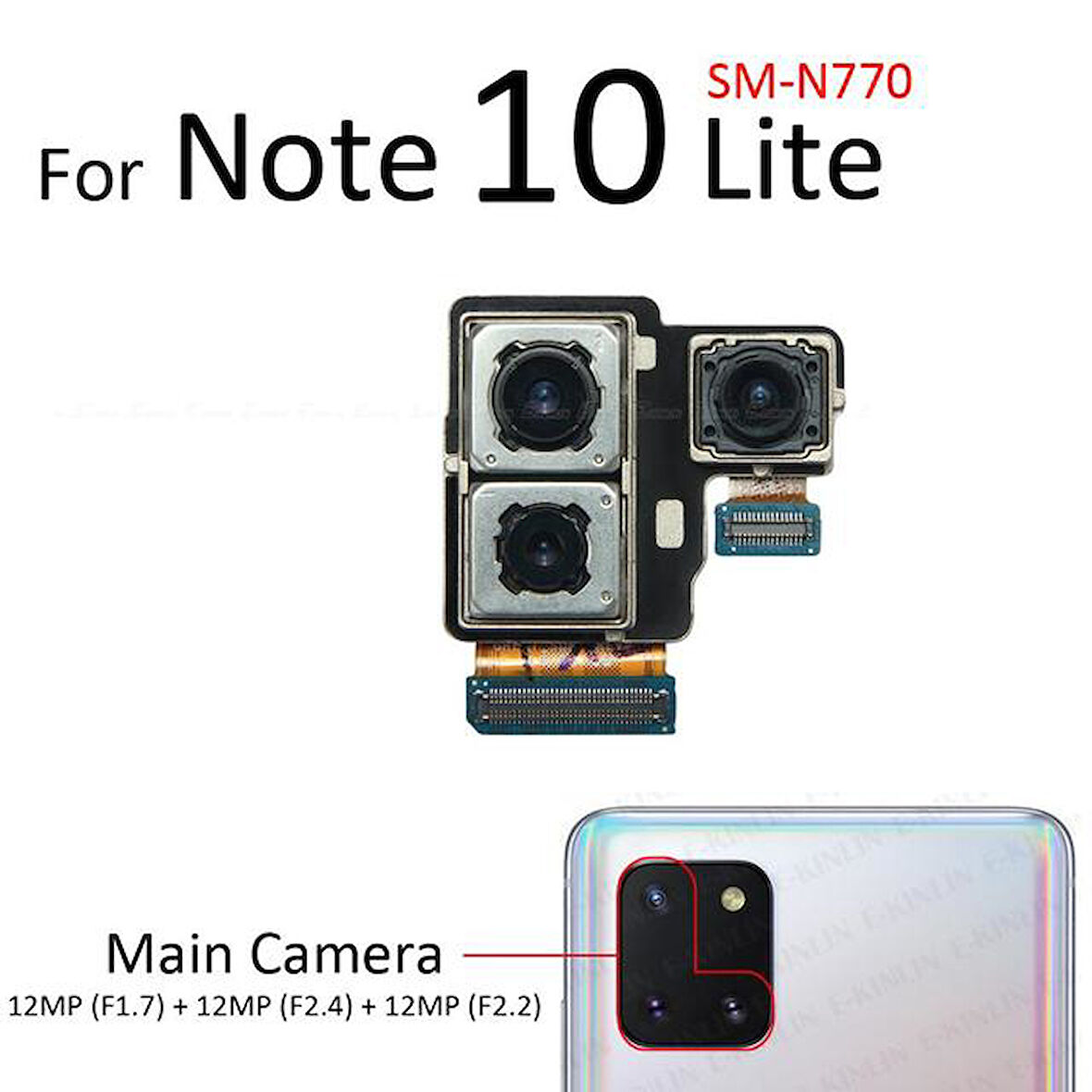 Samsung Galaxy NOTE 10 LİTE Arka Kamera (Orjinal)