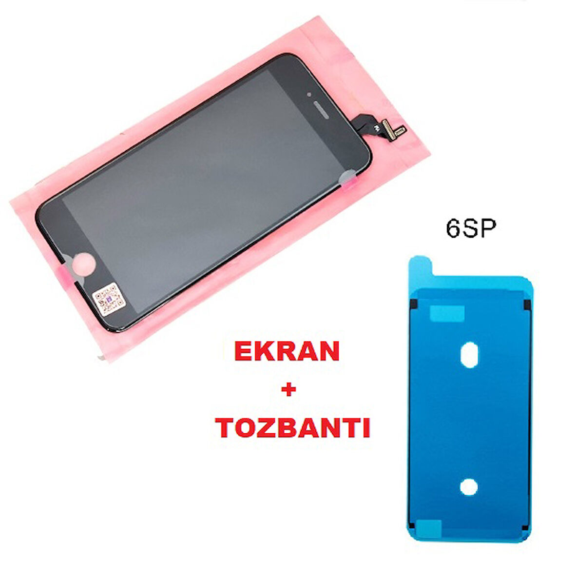 iPhone 6S PLUS Lcd Ekran dokunmatik (LW Marka TOZ BANTI) SİYAH