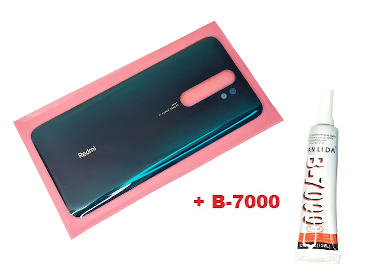 Xiaomi Redmi NOTE 8 PRO Arka Pil Batarya Kapağı (CAM+B-7000) YEŞİL