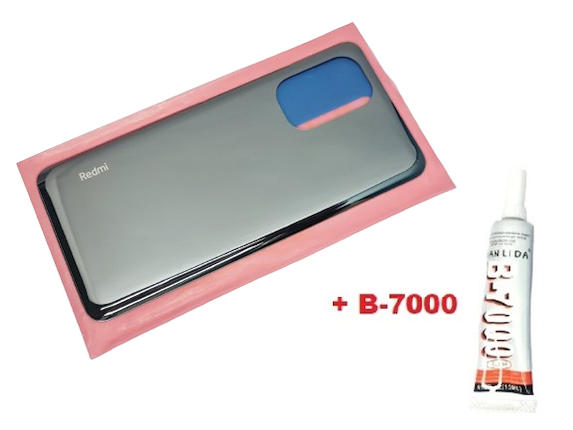 Xiaomi POCO F3 Arka Kapak Batarya Pil Kapağı (CAM+B-7000) SİYAH