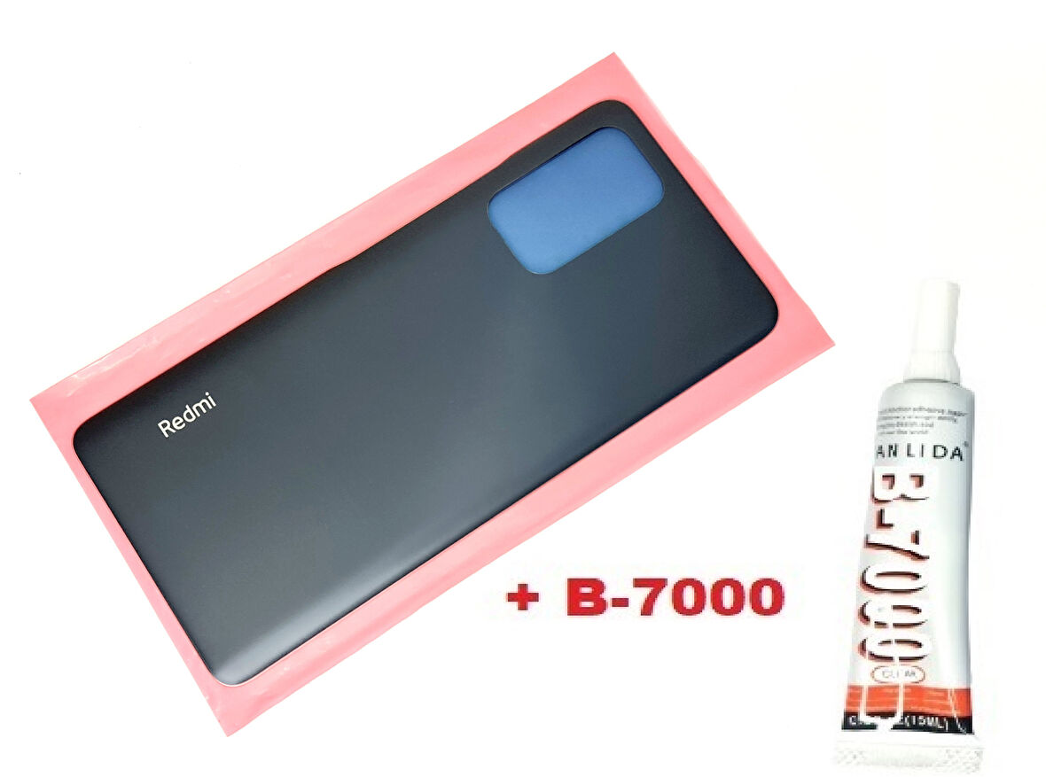 Xiaomi Redmi NOTE 10 PRO (4G) Arka Pil Batarya Kapağı (CAM+B-7000) SİYAH
