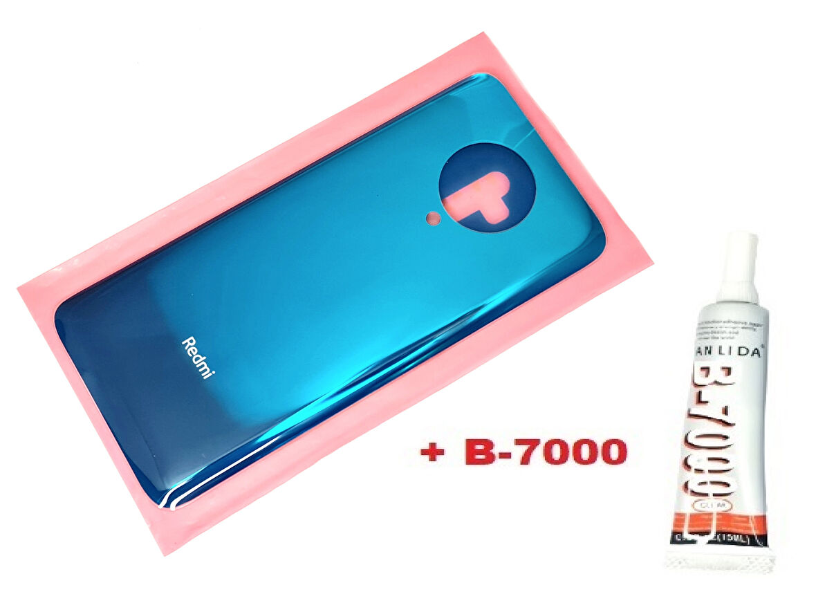 Xiaomi POCO F2 PRO Arka Kapak Batarya Pil Kapağı (CAM+B-7000) MAVİ