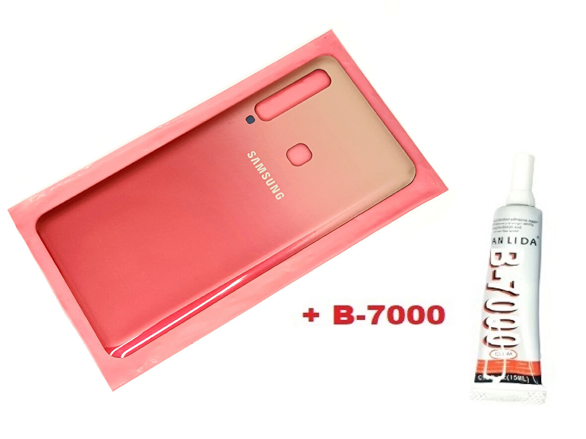 Samsung Galaxy A9 A920 2018 Arka Pil Batarya Kapağı (CAM+B-7000) KIRMIZI