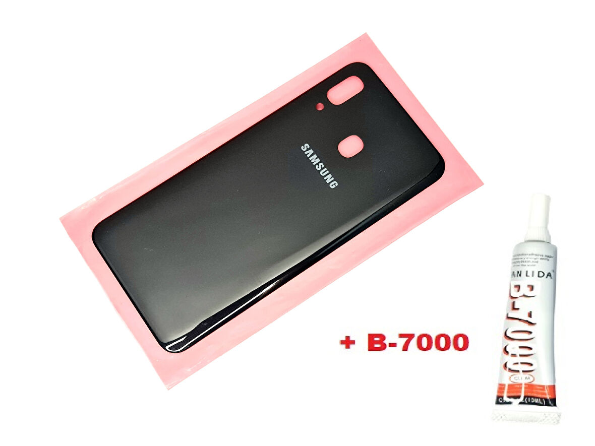 Samsung Galaxy A20 A205 Arka Pil Batarya Kapağı (B-7000) SİYAH