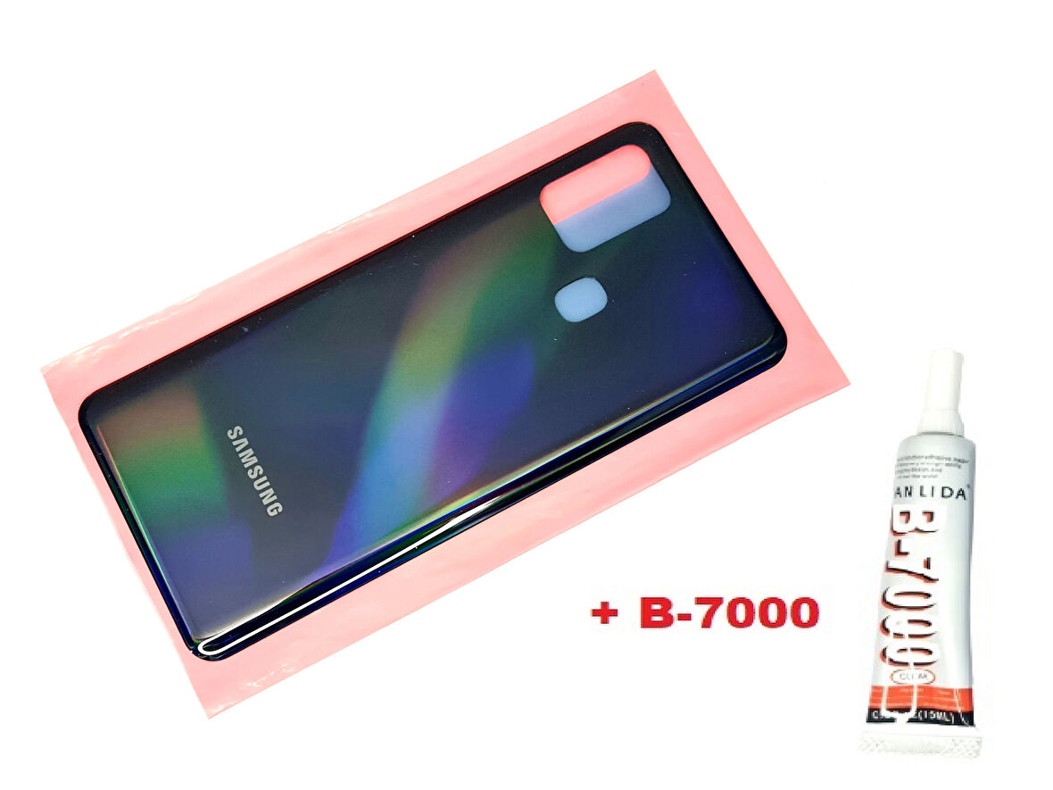 Samsung Galaxy A31 A315 Arka Pil kapağı (B-7000) SİYAH