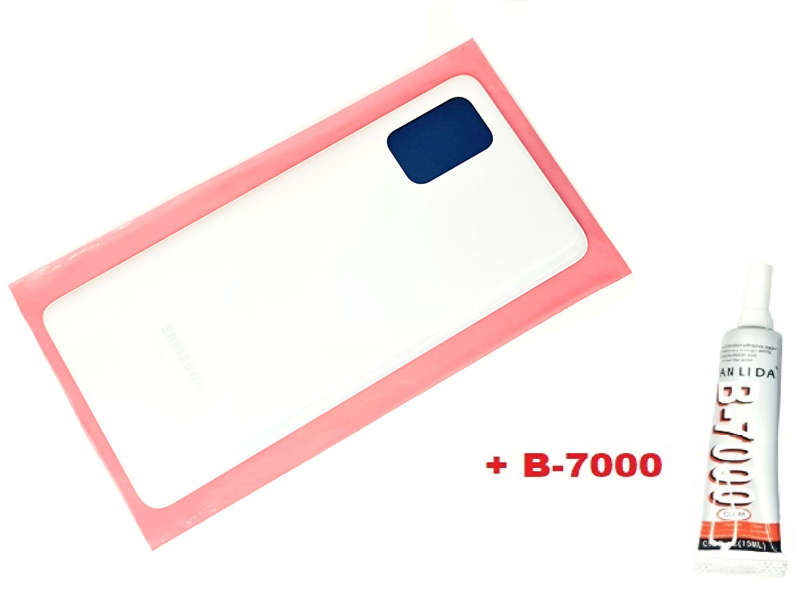 Samsung Galaxy A71 A715 Arka Pil kapağı (B-7000) BEYAZ