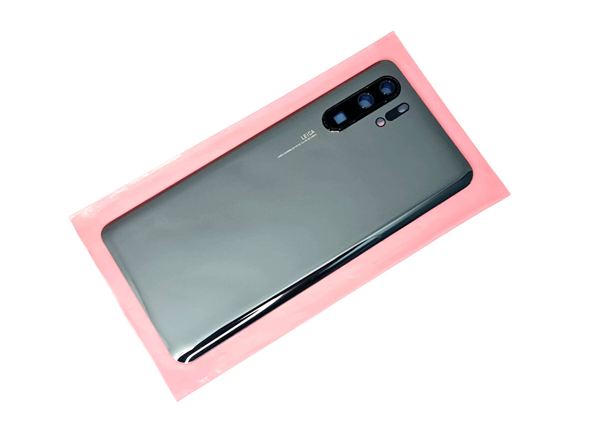 Huawei Uyumlu P30 PRO Arka Kapak Batarya Pil Kapağı (Kamera Camı) SİYAH
