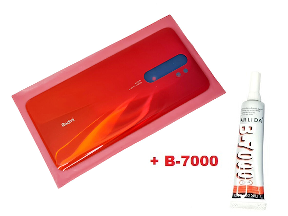 Xiaomi Redmi NOTE 8 PRO Arka Kapak (CAM+B-7000) KIRMIZI