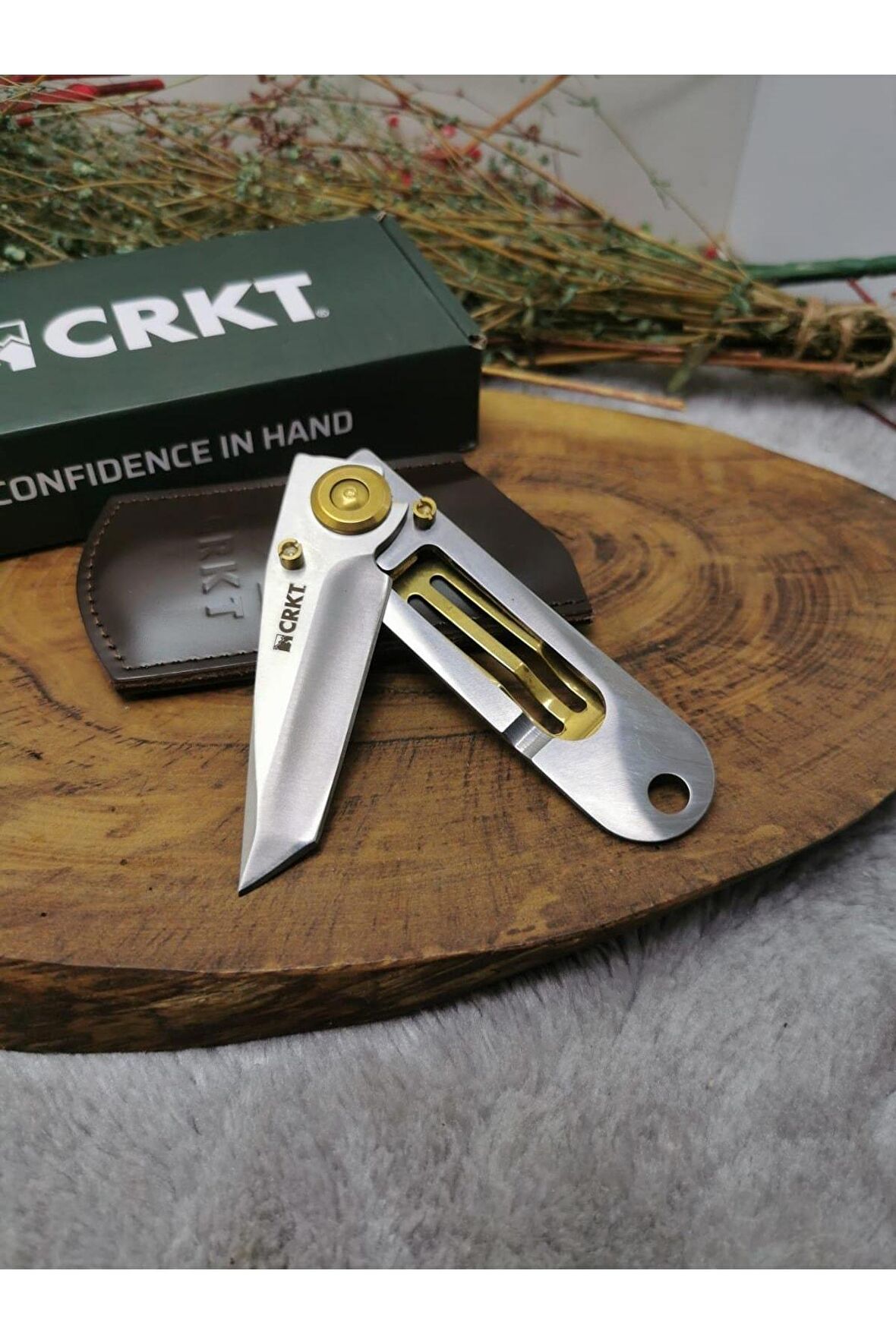 Orjinal Crkt Efsane Polat Çakı Deri Kılıflı