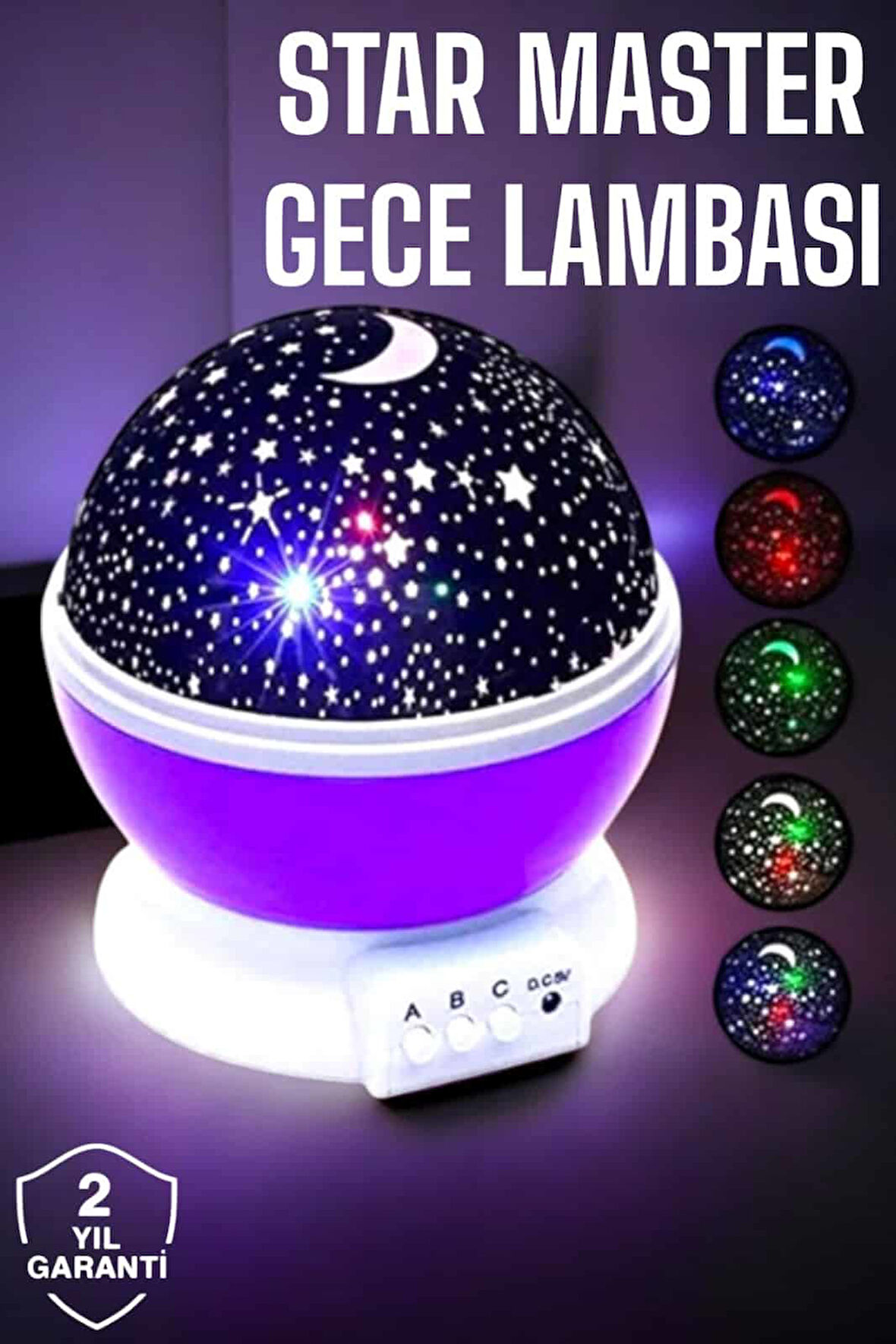 Çocuklara Özel Star Master Yıldızlı Gece Lambası