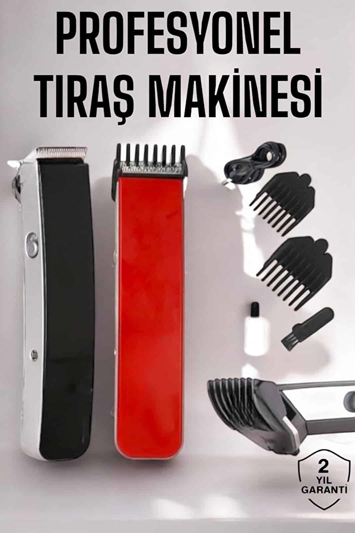 Paslanmaz Çelik Şarjlı Tıraş Makinesi Pratik ve Keskin Performans