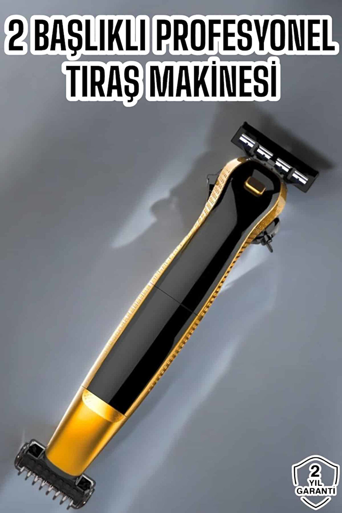 Çift Başlıklı Jilet Tıraş Makinesi Taşınabilir Suya Dayanıklı Sinek Kaydı