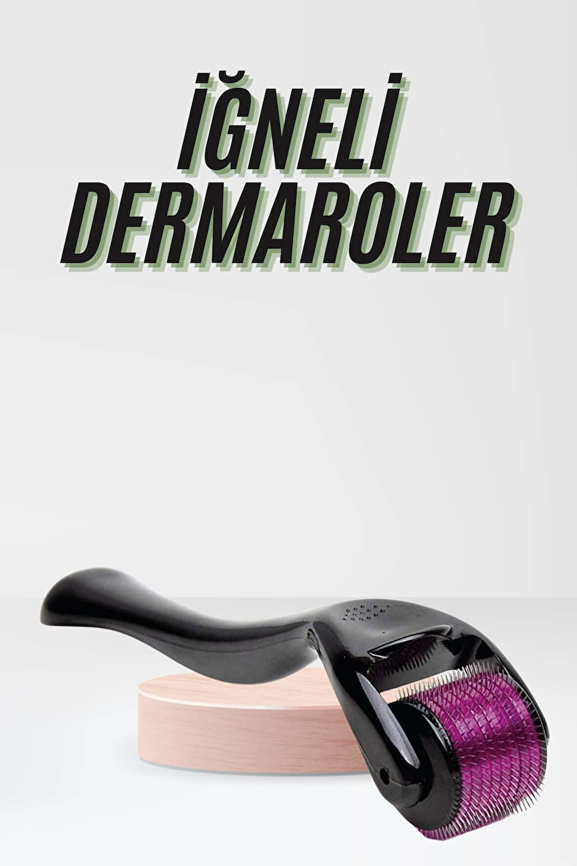 Saç Çıkarma Tarağı Dermaroller 540 Iğneli Roller 1 Mm Iğne Cilt Yüz Yenileme Bakım Seti