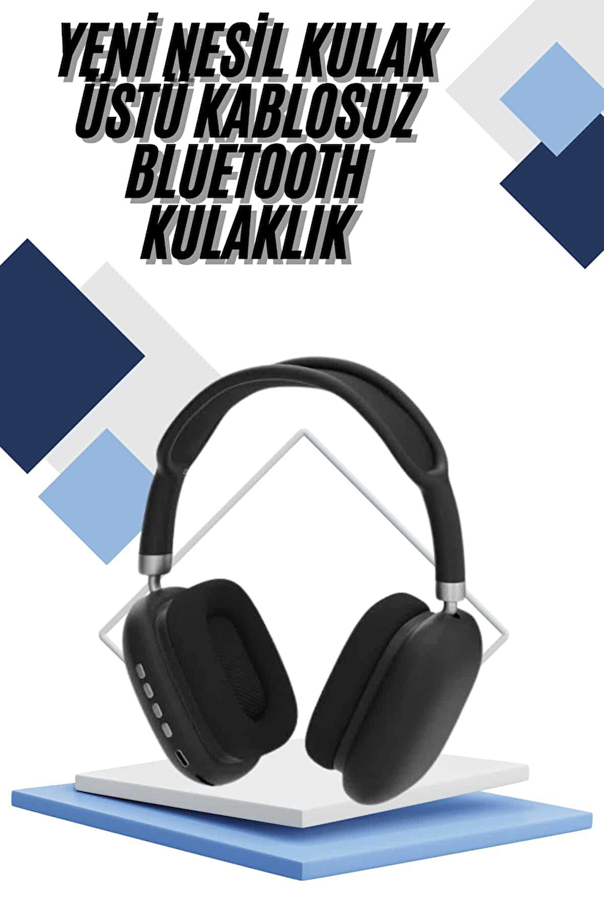 Yeni Nesil Bluetooth Kulaklık Kulak Üstü ANC Özelliği Yüksek Ses Kaliteli
