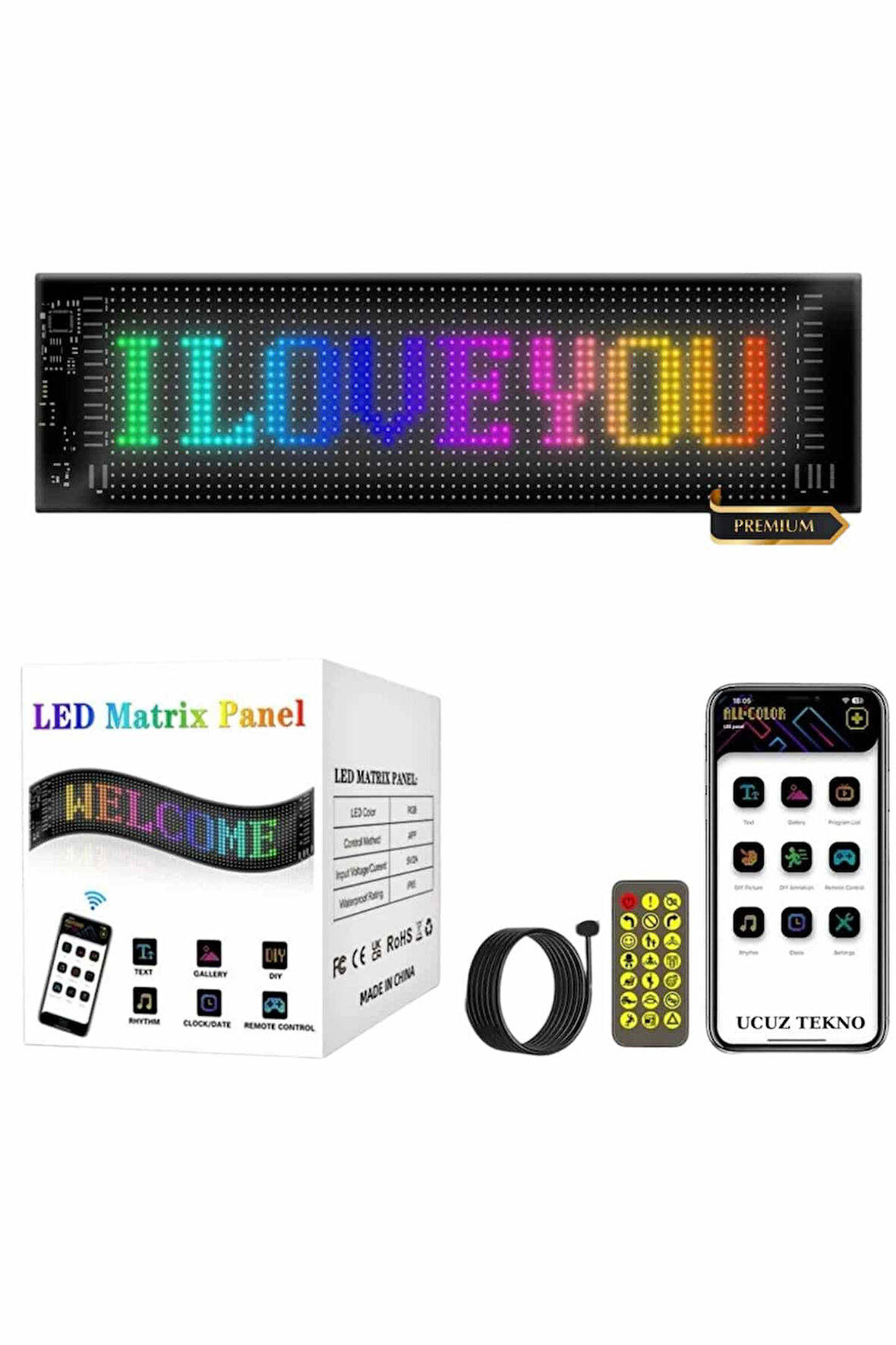 LED MATRİX 16X96