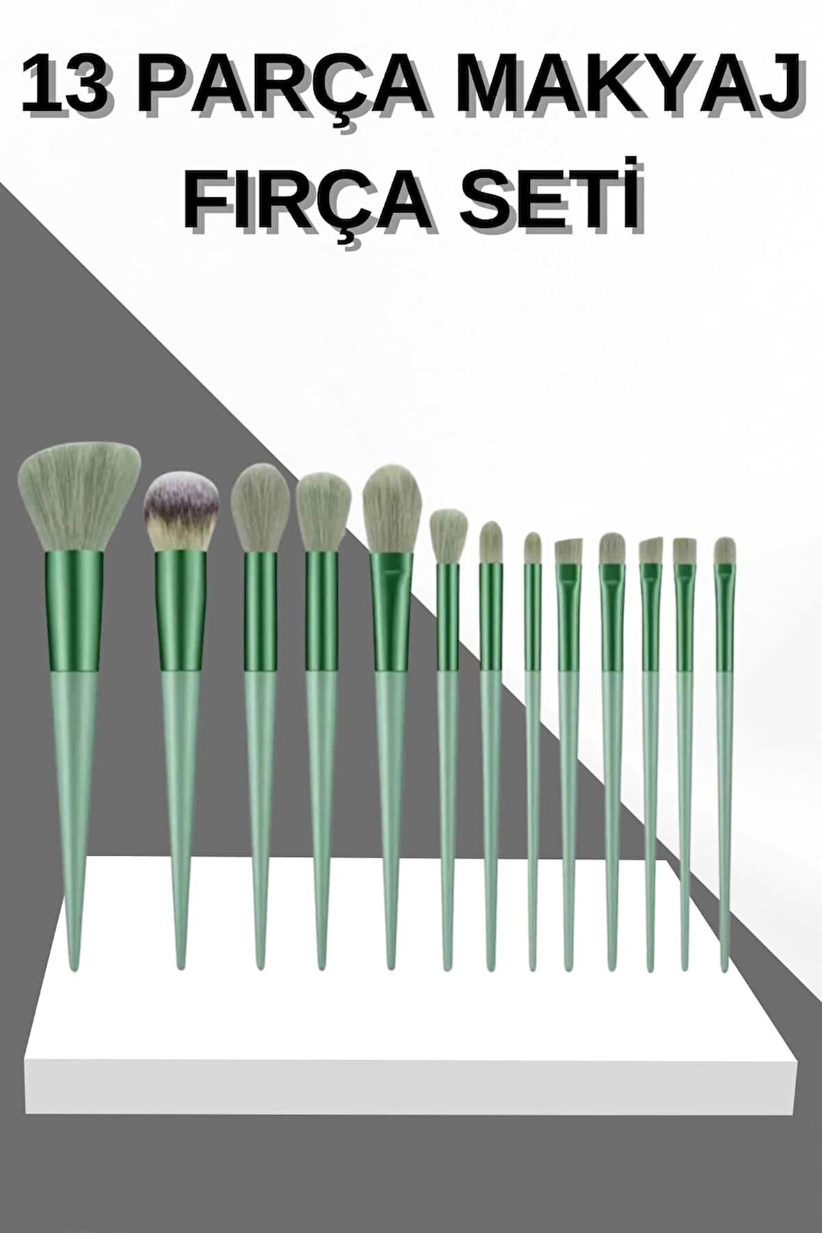 13 Parça Makyaj Fırça Seti Far Fırçası Allık Fırçası Yumuşak Uçlu