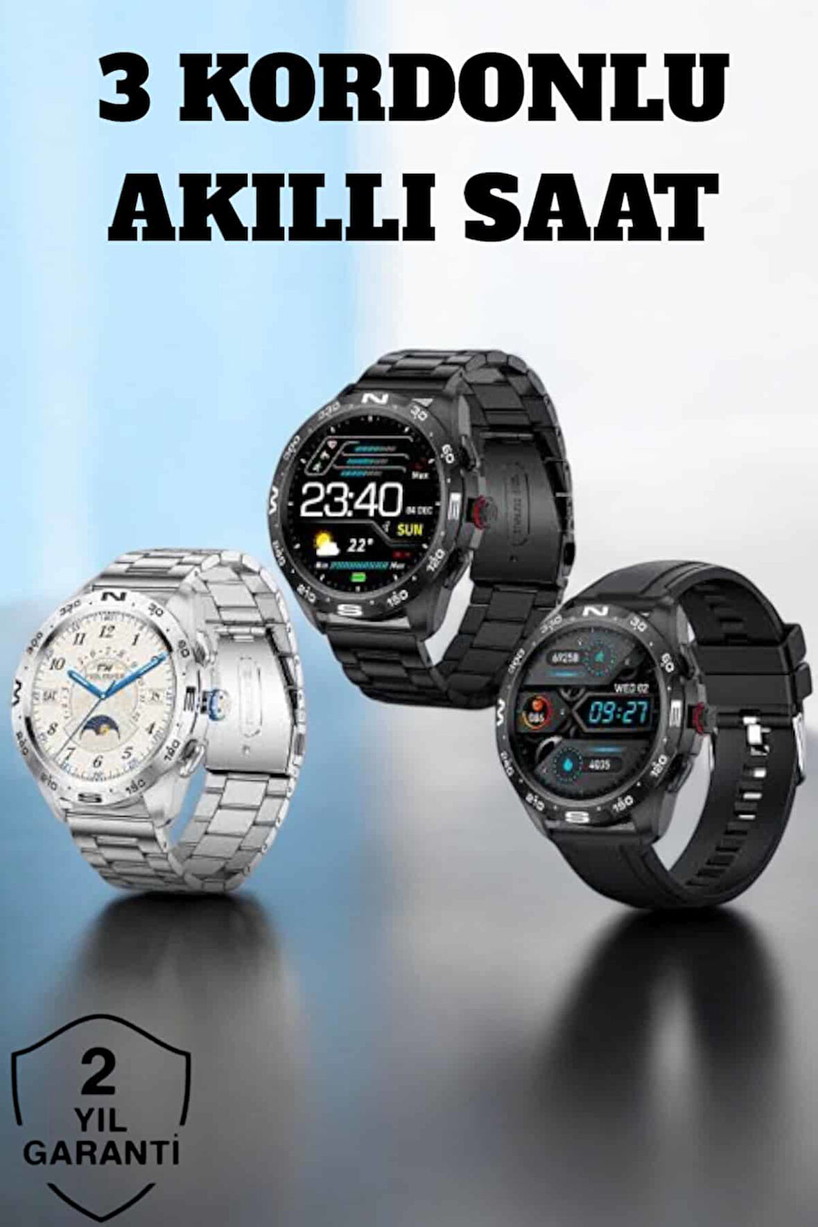 Akıllı Saat Arama Cevaplayan Titreşim Özelliğiyle Bildirim Görebilen