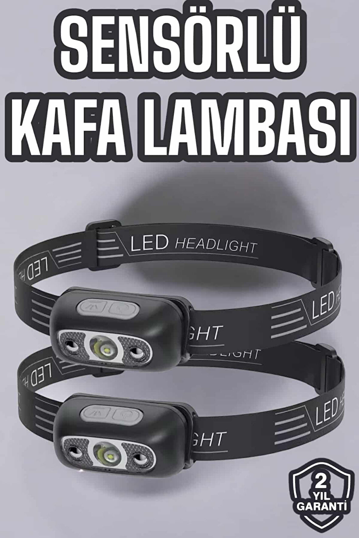 Kafa Lambası Kamp Lambası Led Işık Şarjlı Ayarlanabilir