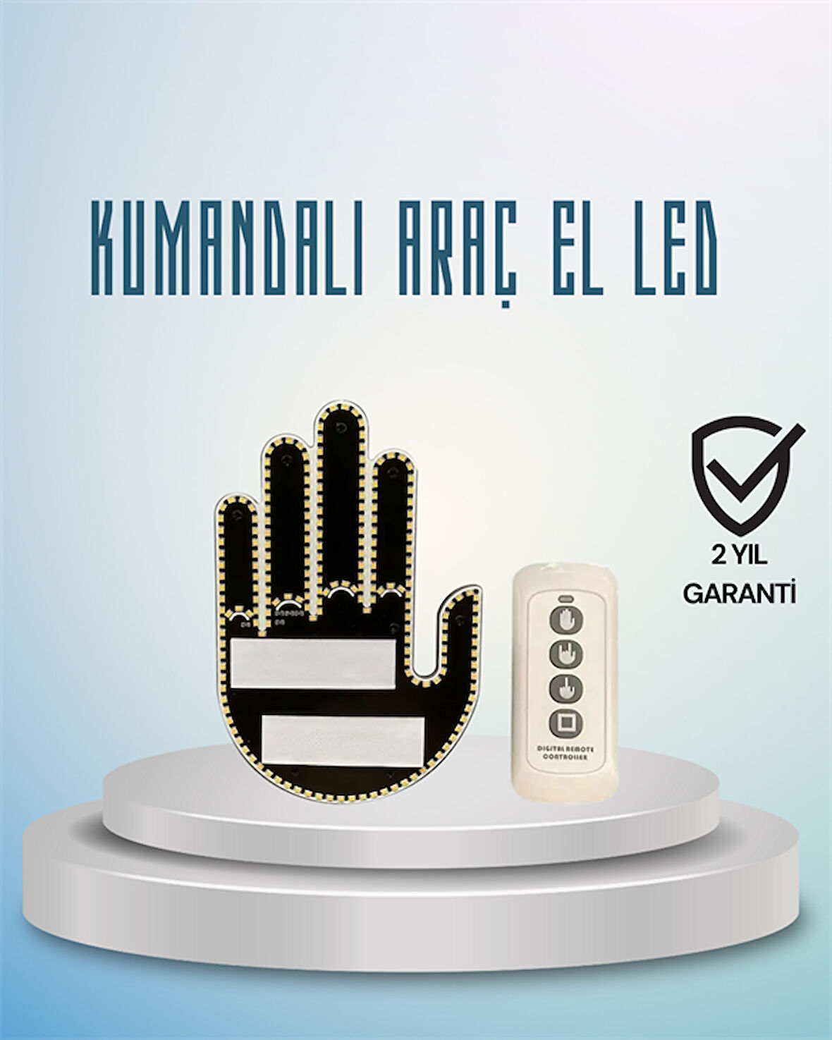 Aracınız İçin Eğlenceli ve Güvenli İletişim: LED Jest Lambası, Uzaktan Kumandalı, Kolay Montaj