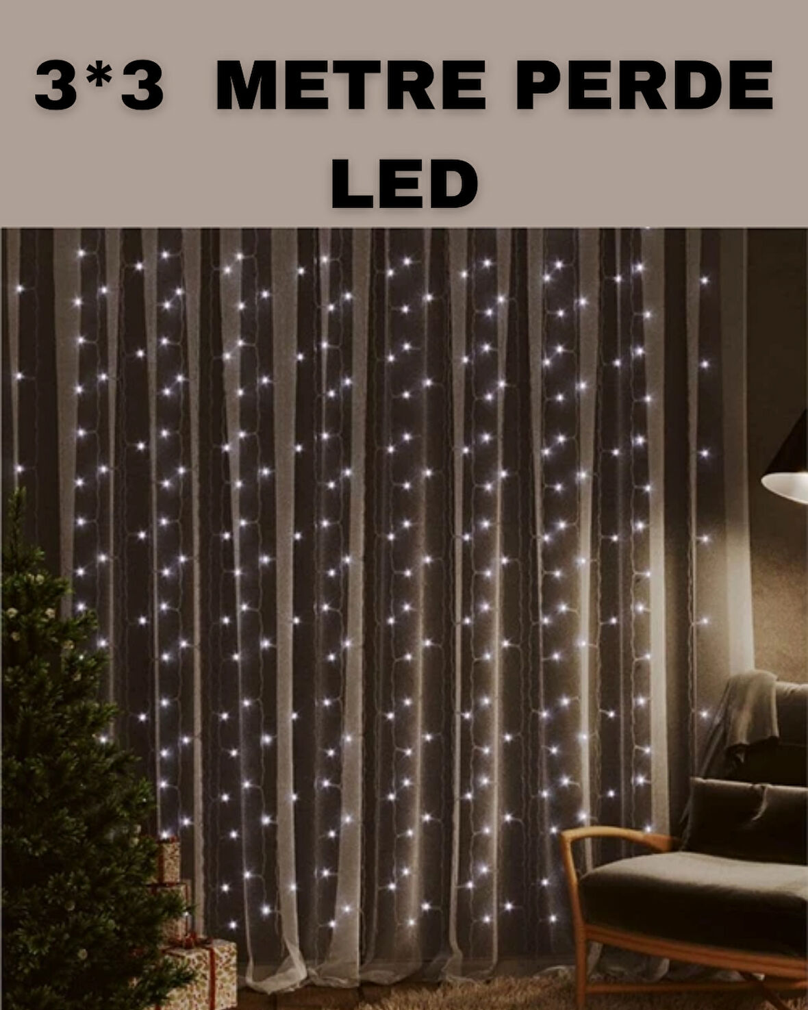 Enerji Tasarruflu 3x3 LED Işık – Parti, Yılbaşı ve Organizasyon