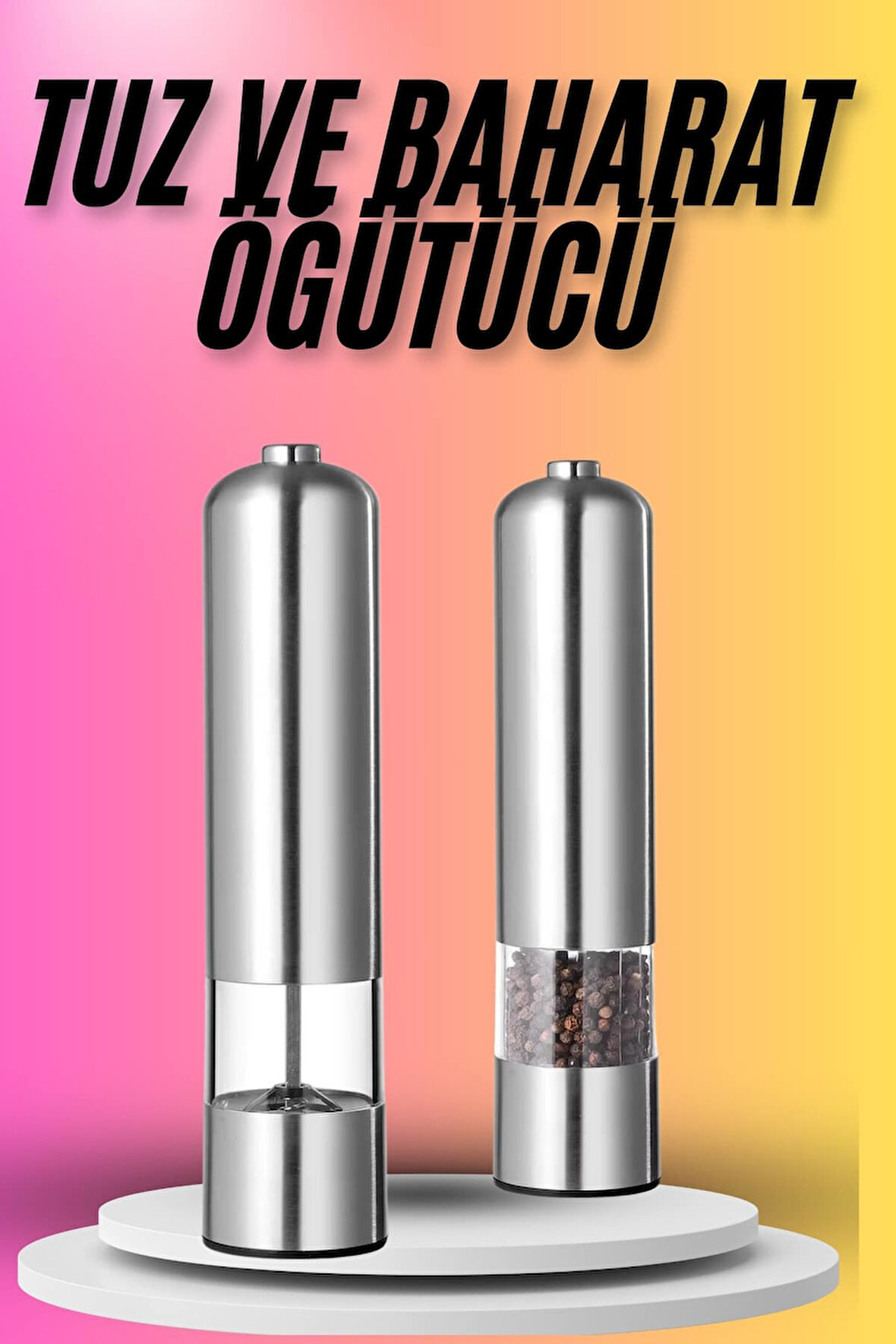 Tuz Baharat Öğütücü Otomatik Baharat Değirmeni Uzun Ömürlü Pratik