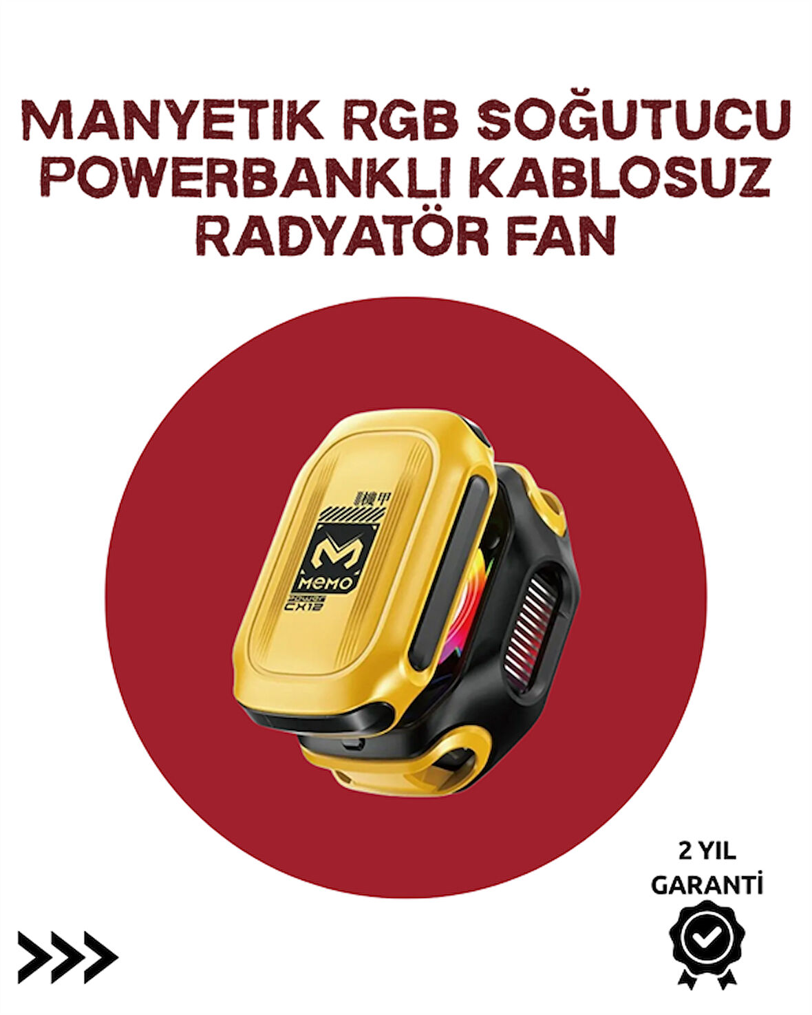 Akıllı Dijital Kontrollü Soğutucu | AI & Standart Mod | 7 Kanatlı Fan Tasarımı