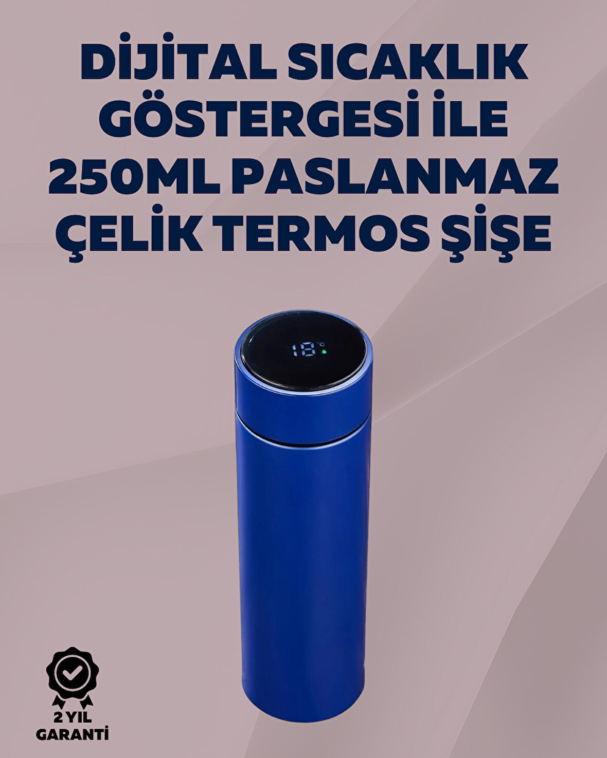 Yüksek Isı Korumasına Sahip Taşınabilir Çelik Termos