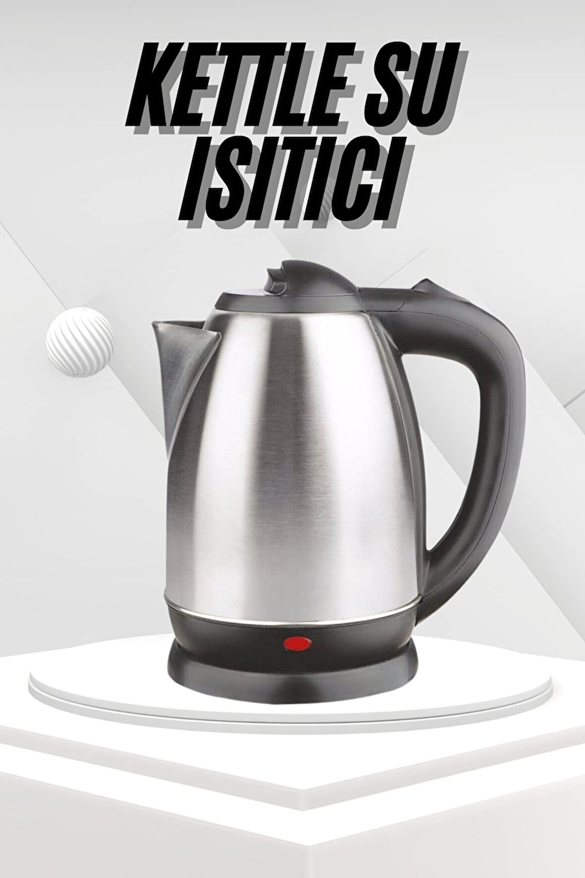 Yeni Nesil Saplı Uzun Ömürlü Paslanmaz Çelik Su Isıtıcı Kettle