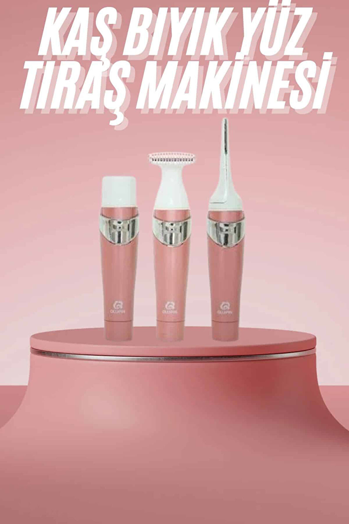 3 Başlıklı Kıl Tüy Temizleyici Epilasyon Aleti Tüm Cilt Tiplerine Uygun