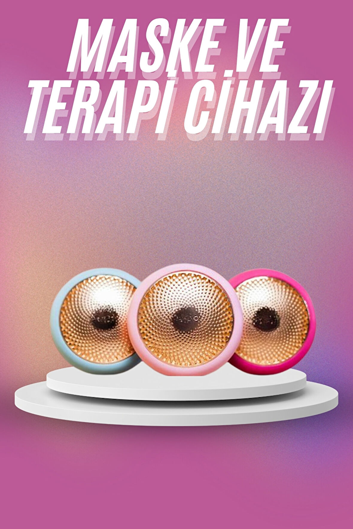 Mini Maske ve Işık Terapi Cihazı Led  Akıllı Maske Hassas Ciltlere Özel