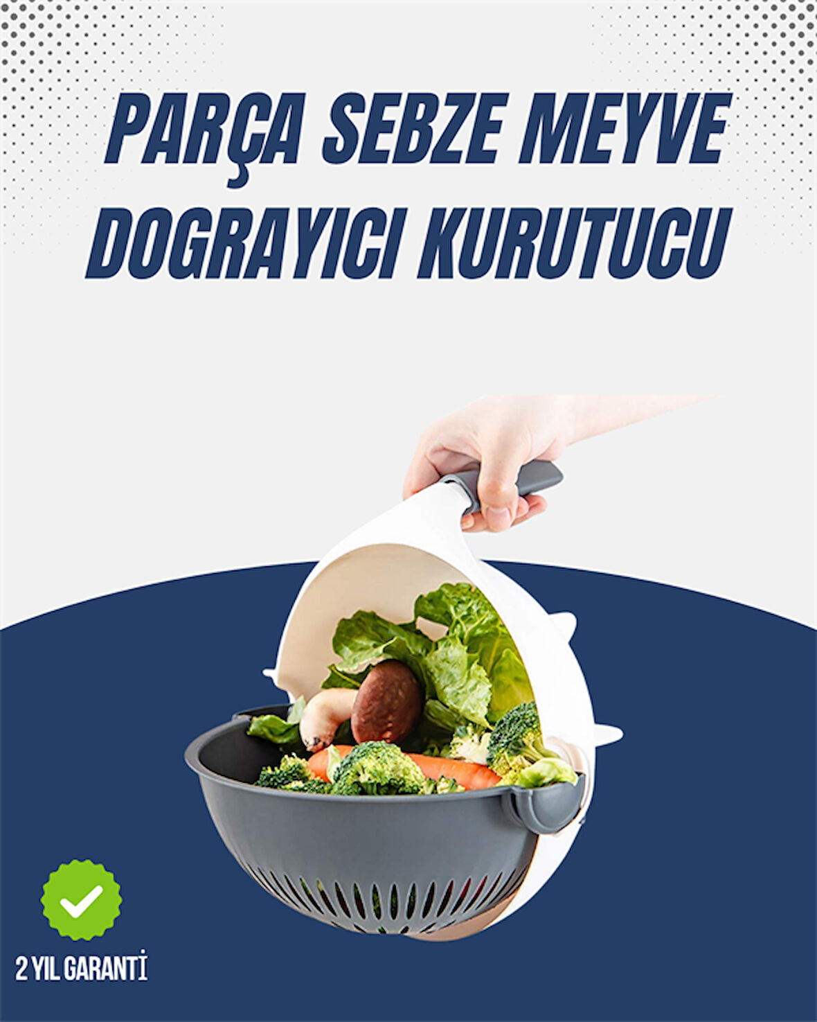 Sebze Doğrama ve Rendeleme İçin Pratik Mutfak Aparatı