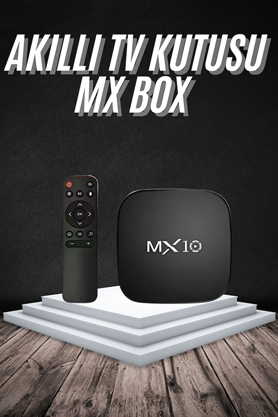 Akıllı TV kutusu Mx Box Android 7.1 TV kutusu 2.4G Wifi